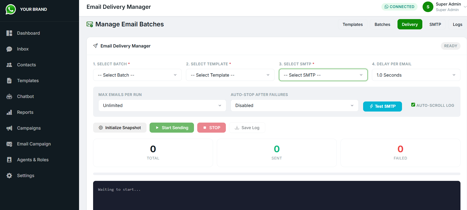Email workflow preview