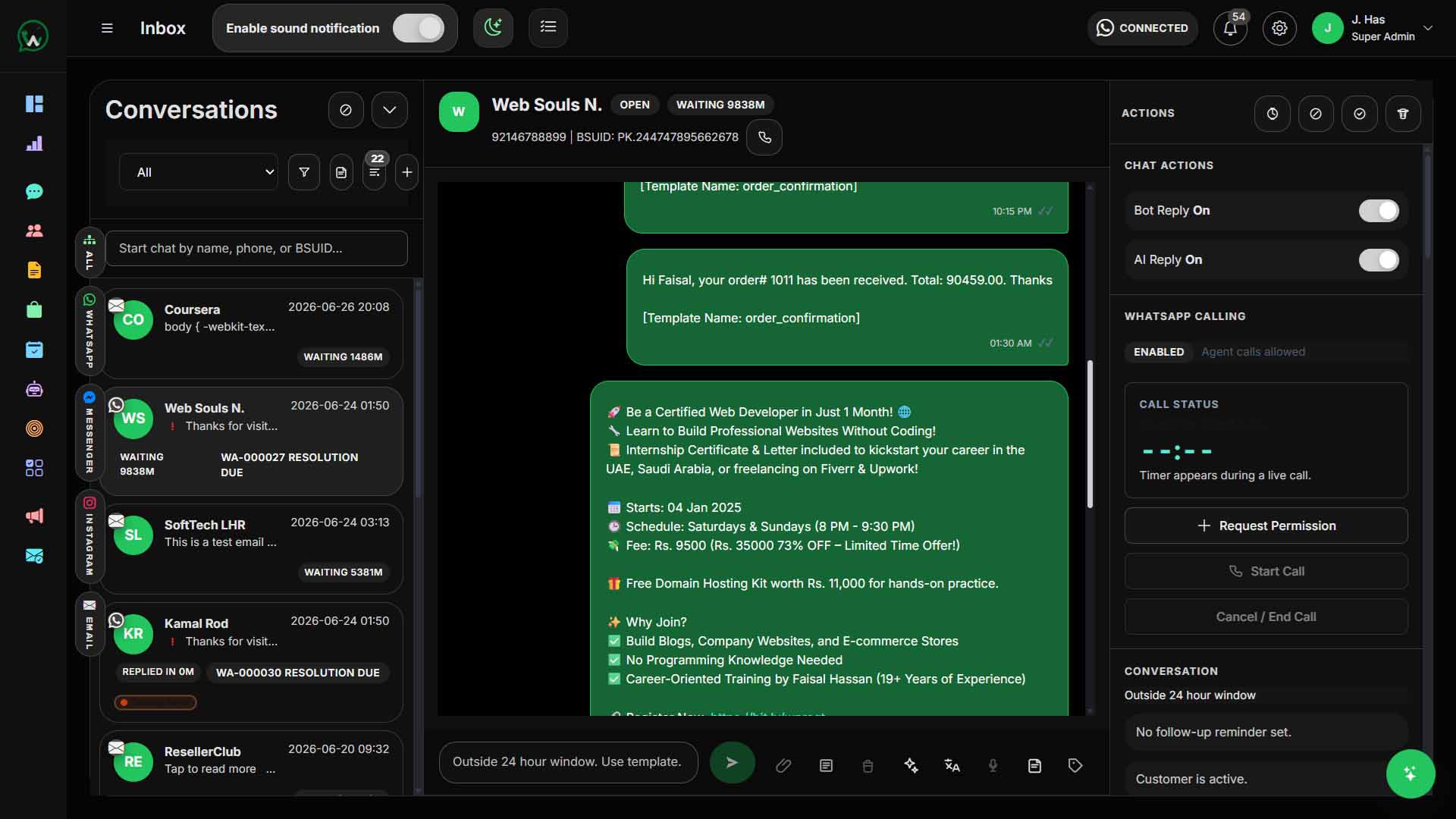 WAPIServer dashboard preview